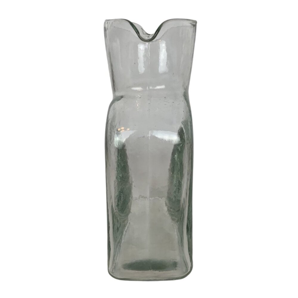 Blenko Glass 384 Crystal Double Spout Water Pitcher Carafe Decanter Mid Century - Picture 2 of 6